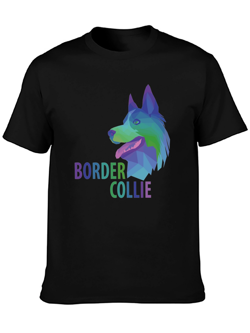 Border Collie Graphic Print T-Shirt