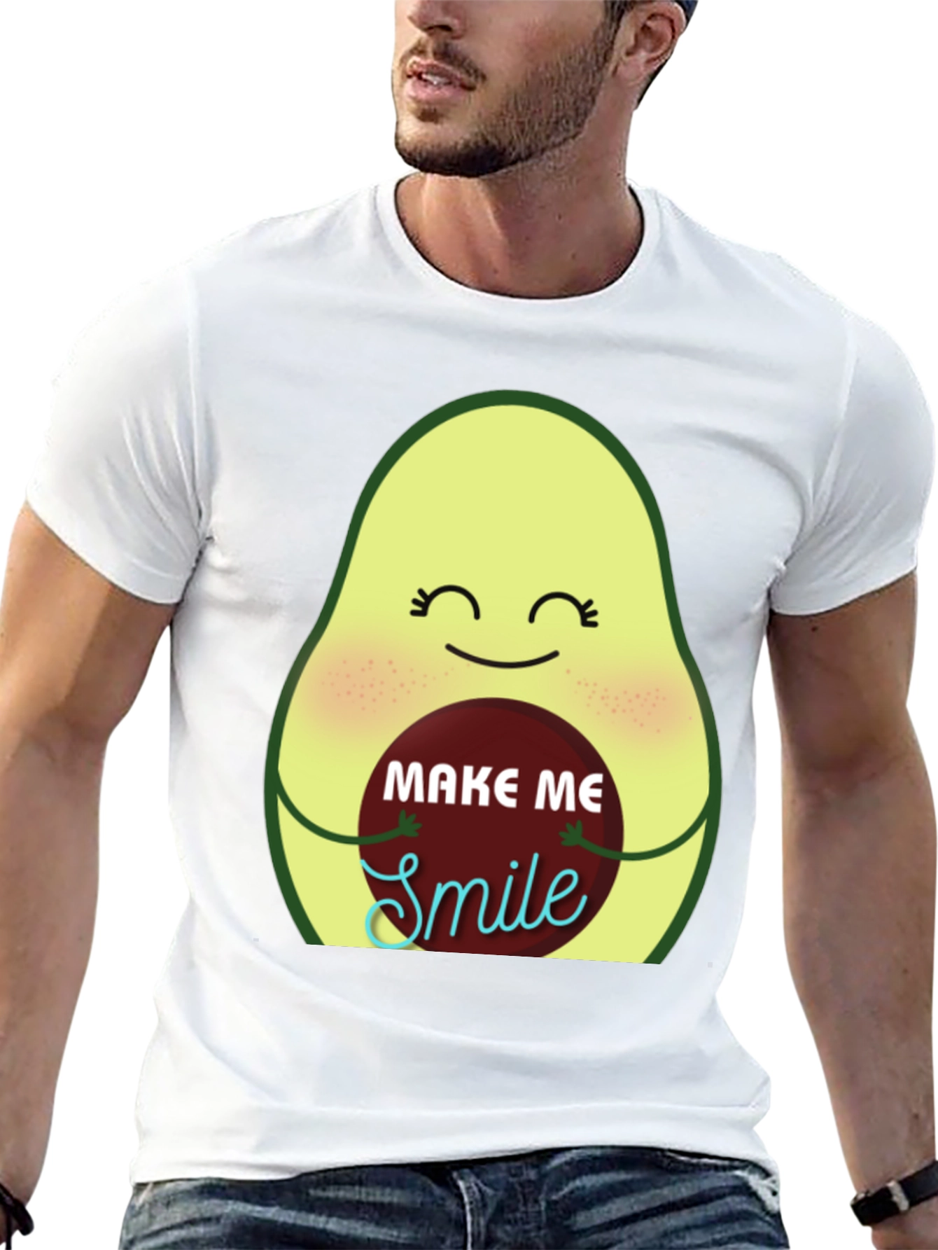 Avocado Make Me Smile Graphic Tee