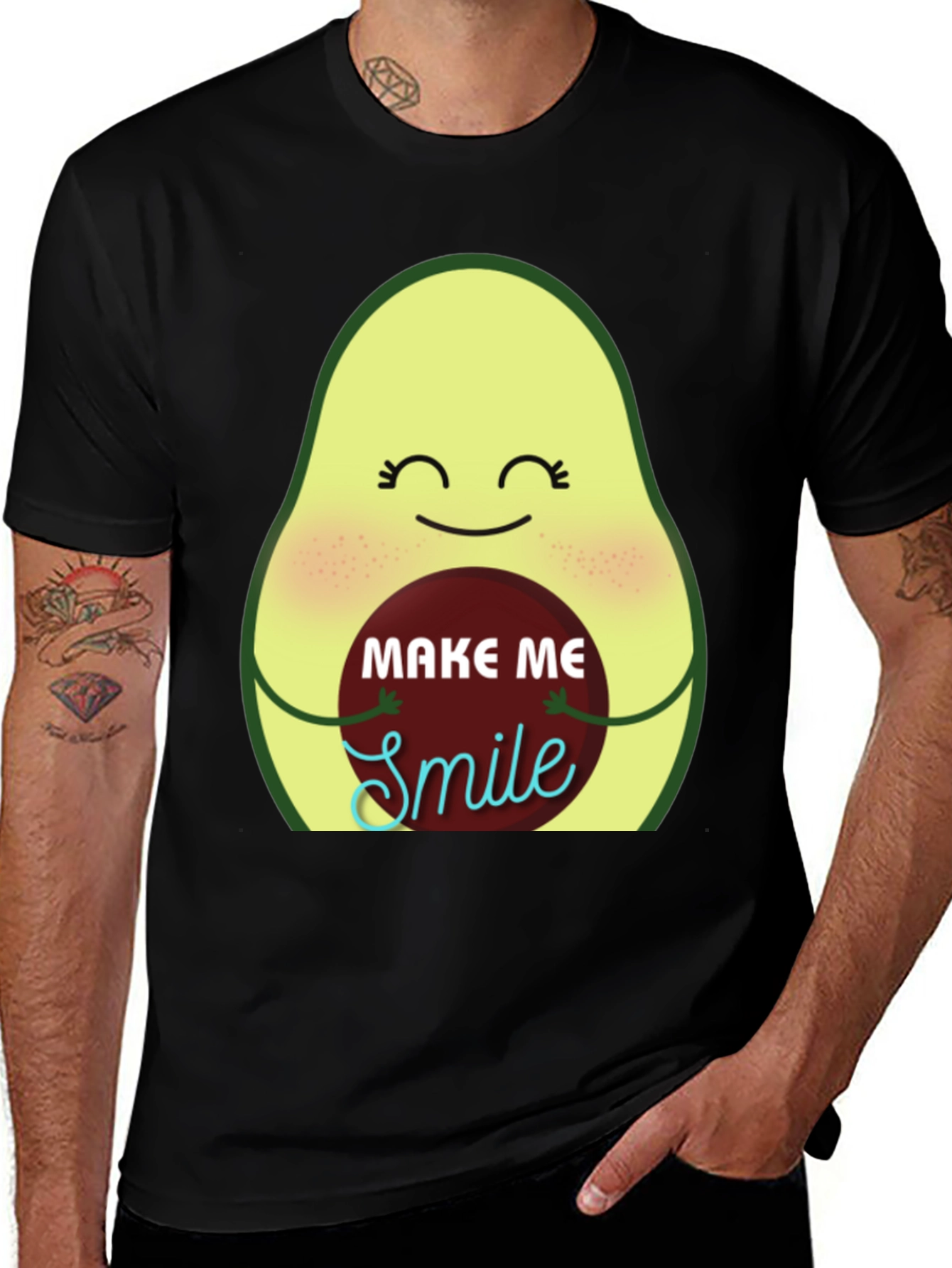 Avocado Make Me Smile Graphic Tee