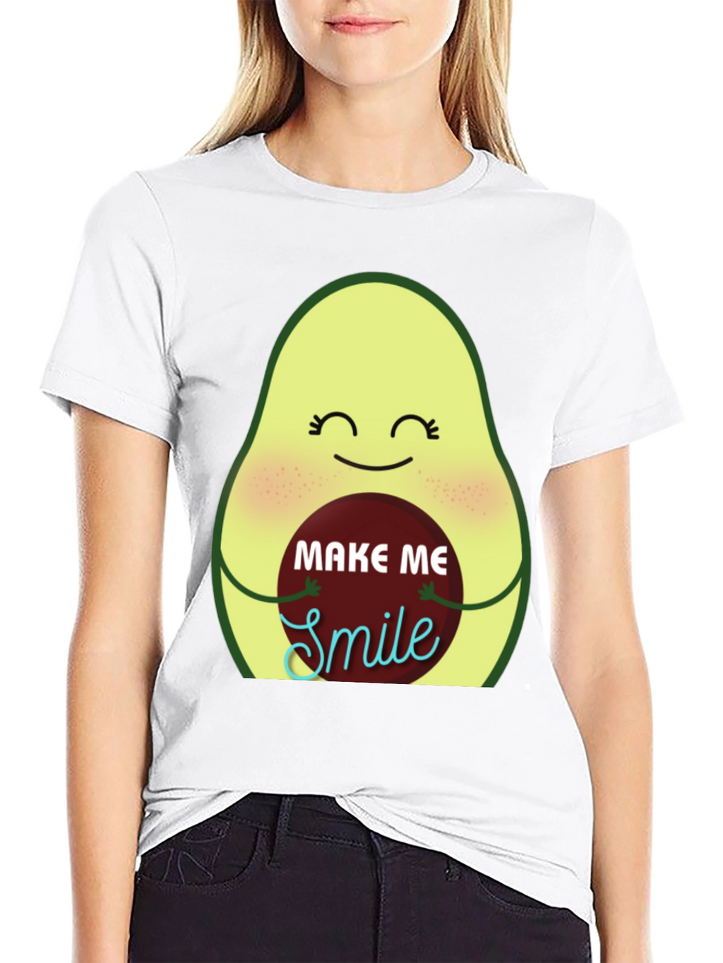 Avocado Make Me Smile Graphic Tee