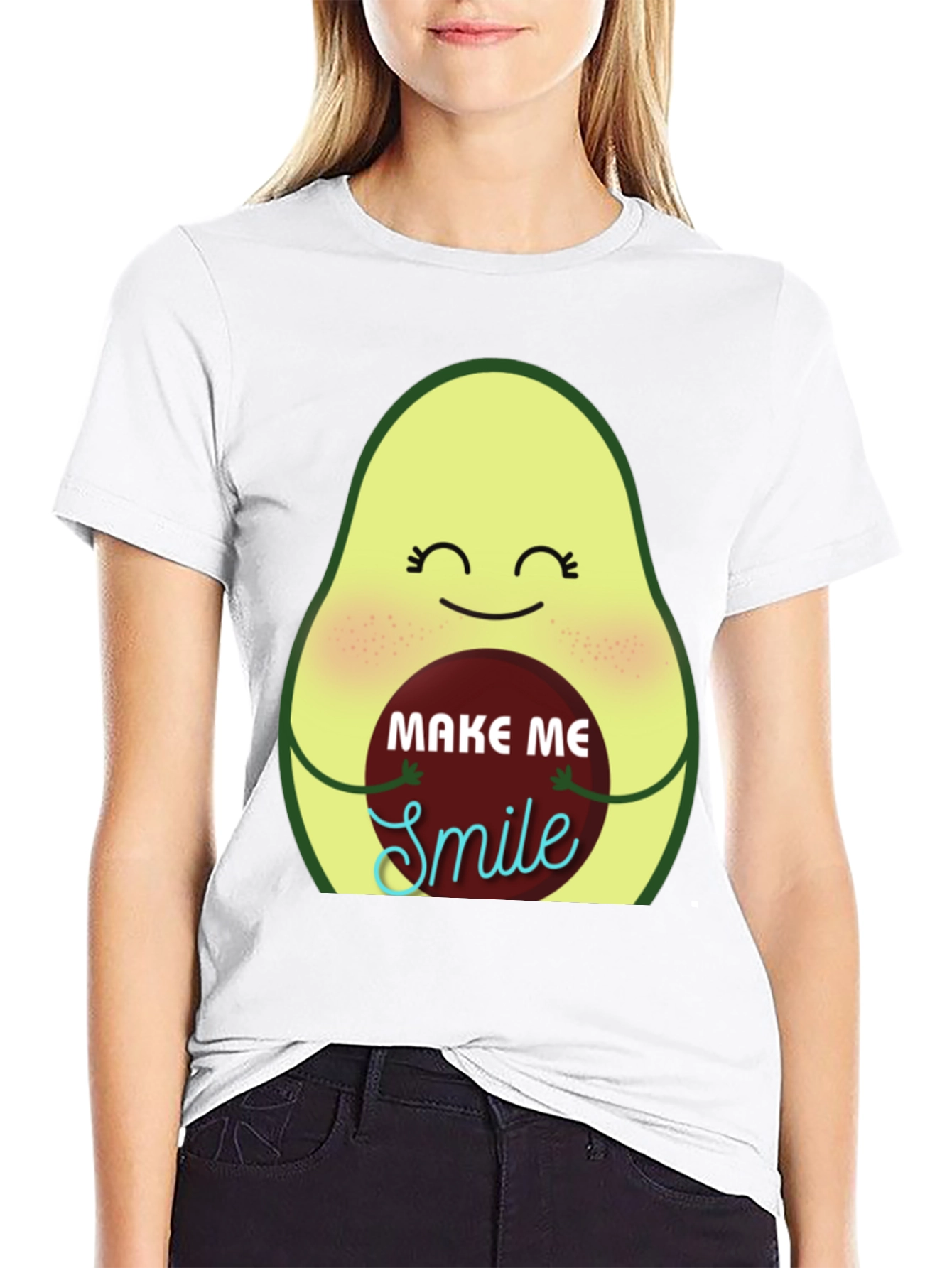 Avocado Make Me Smile Graphic Tee