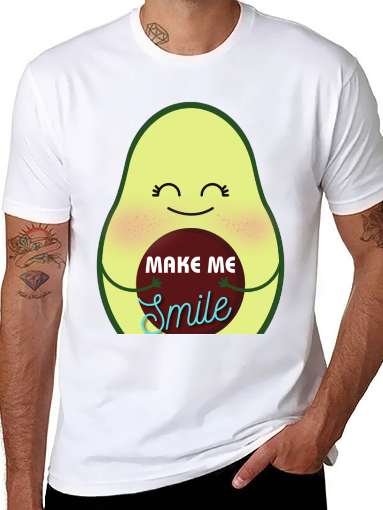 Avocado Make Me Smile Graphic Tee
