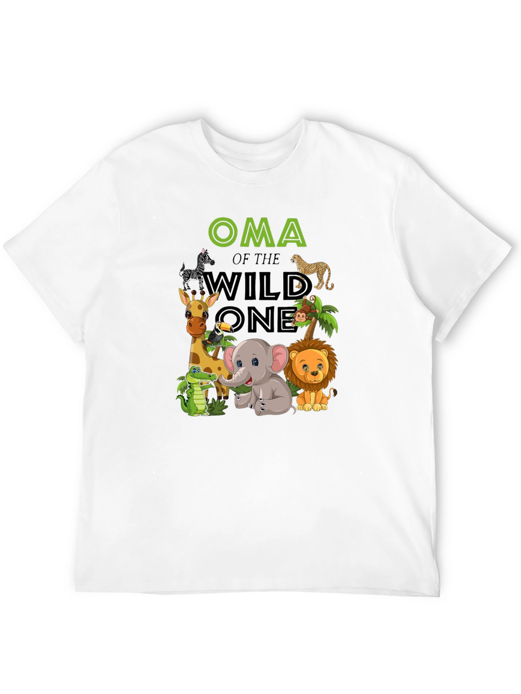 Oma of the Wild One Black T-Shirt