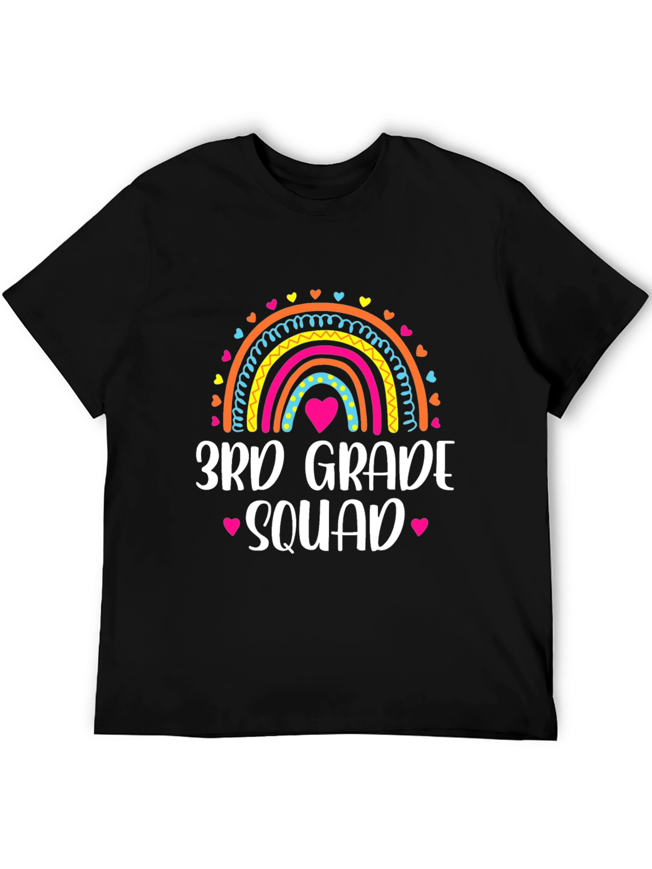 3rd Grade Squad Rainbow Tee - School Spirit Shirt