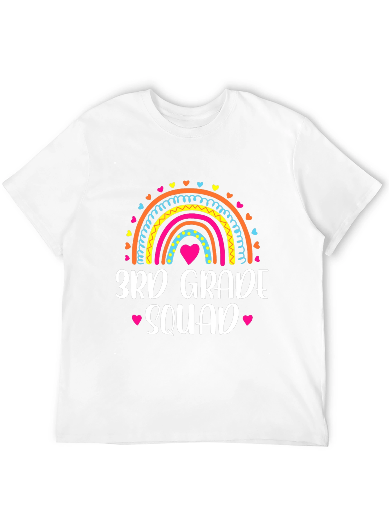 3rd Grade Squad Rainbow Tee - School Spirit Shirt