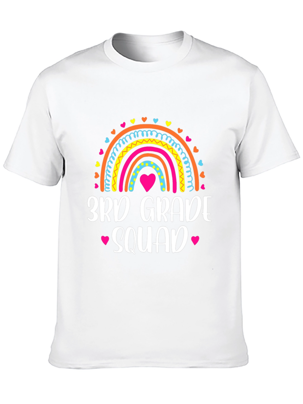 3rd Grade Squad Rainbow Tee - School Spirit Shirt