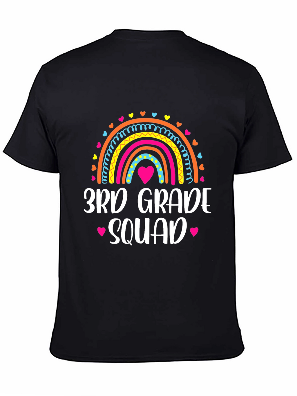 3rd Grade Squad Rainbow Tee - School Spirit Shirt