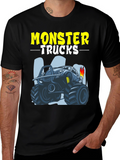 Monster Trucks Graphic Tee - Cool Design!