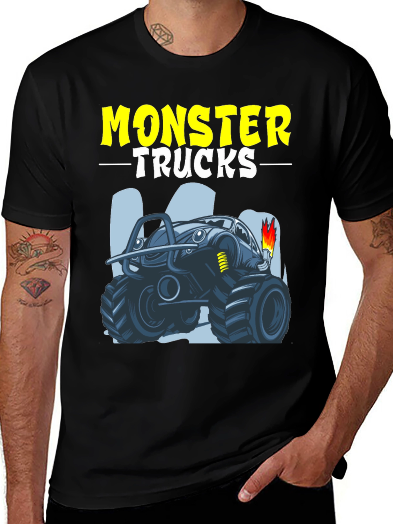Monster Trucks Graphic Tee - Cool Design!