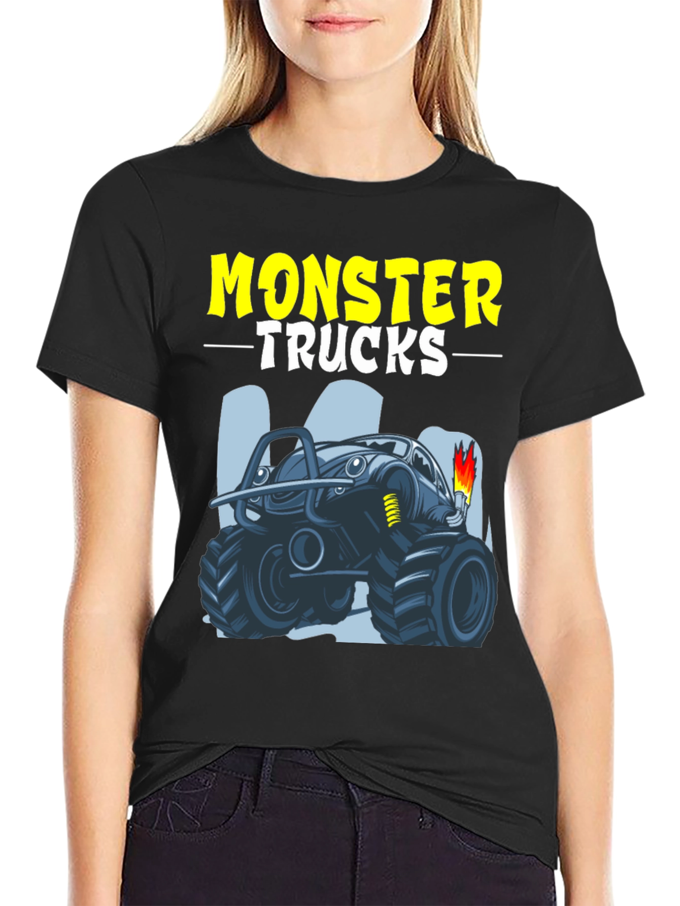 Monster Trucks Graphic Tee - Cool Design!