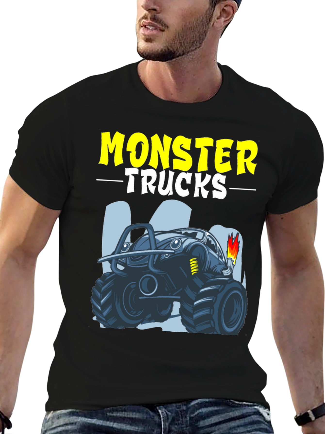 Monster Trucks Graphic Tee - Cool Design!