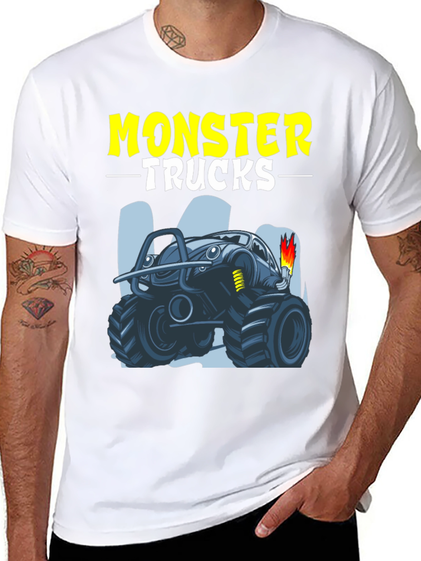Monster Trucks Graphic Tee - Cool Design!