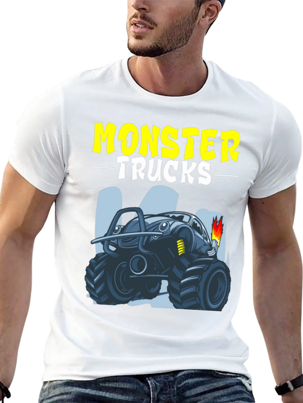 Monster Trucks Graphic Tee - Cool Design!