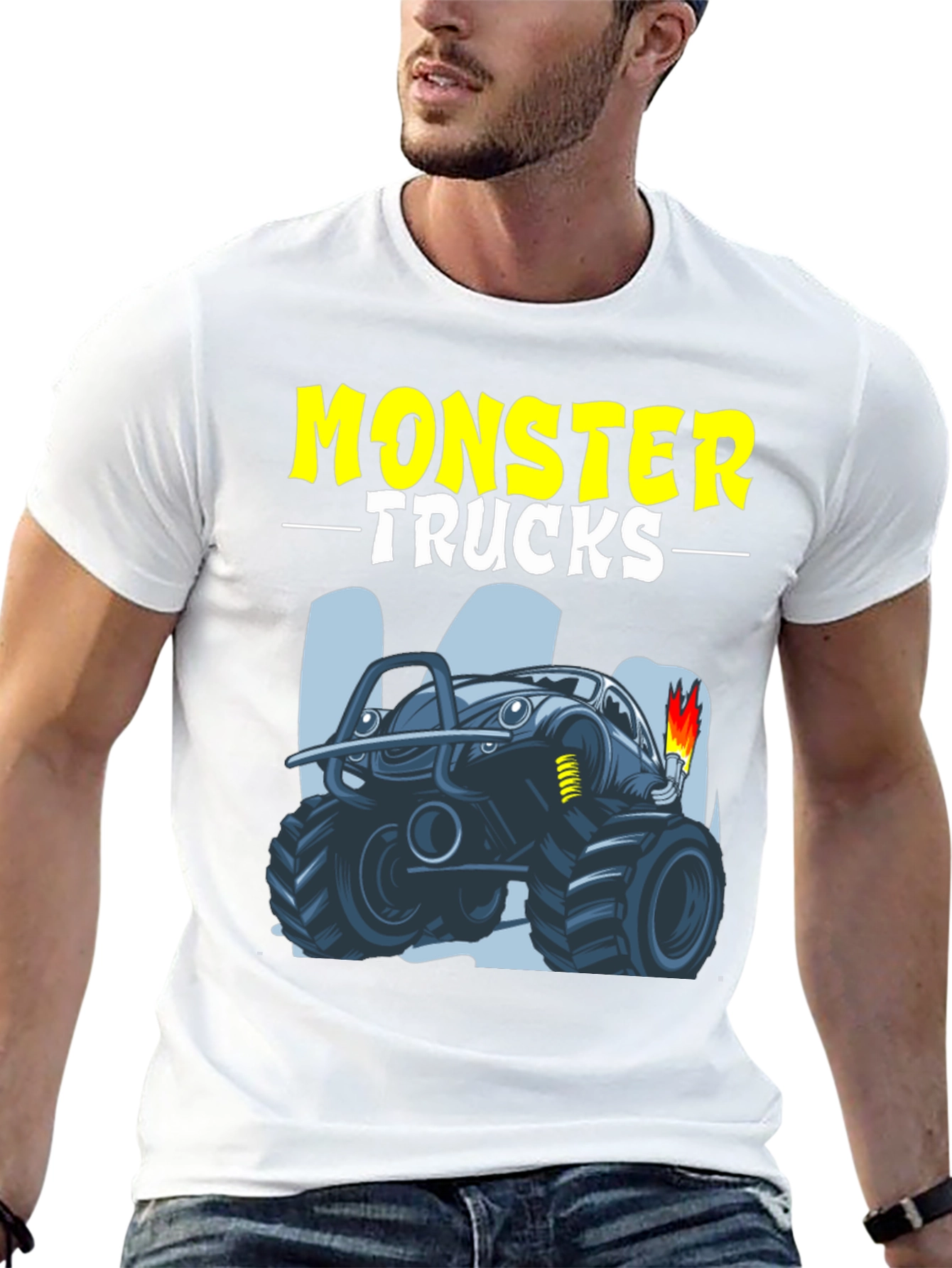Monster Trucks Graphic Tee - Cool Design!