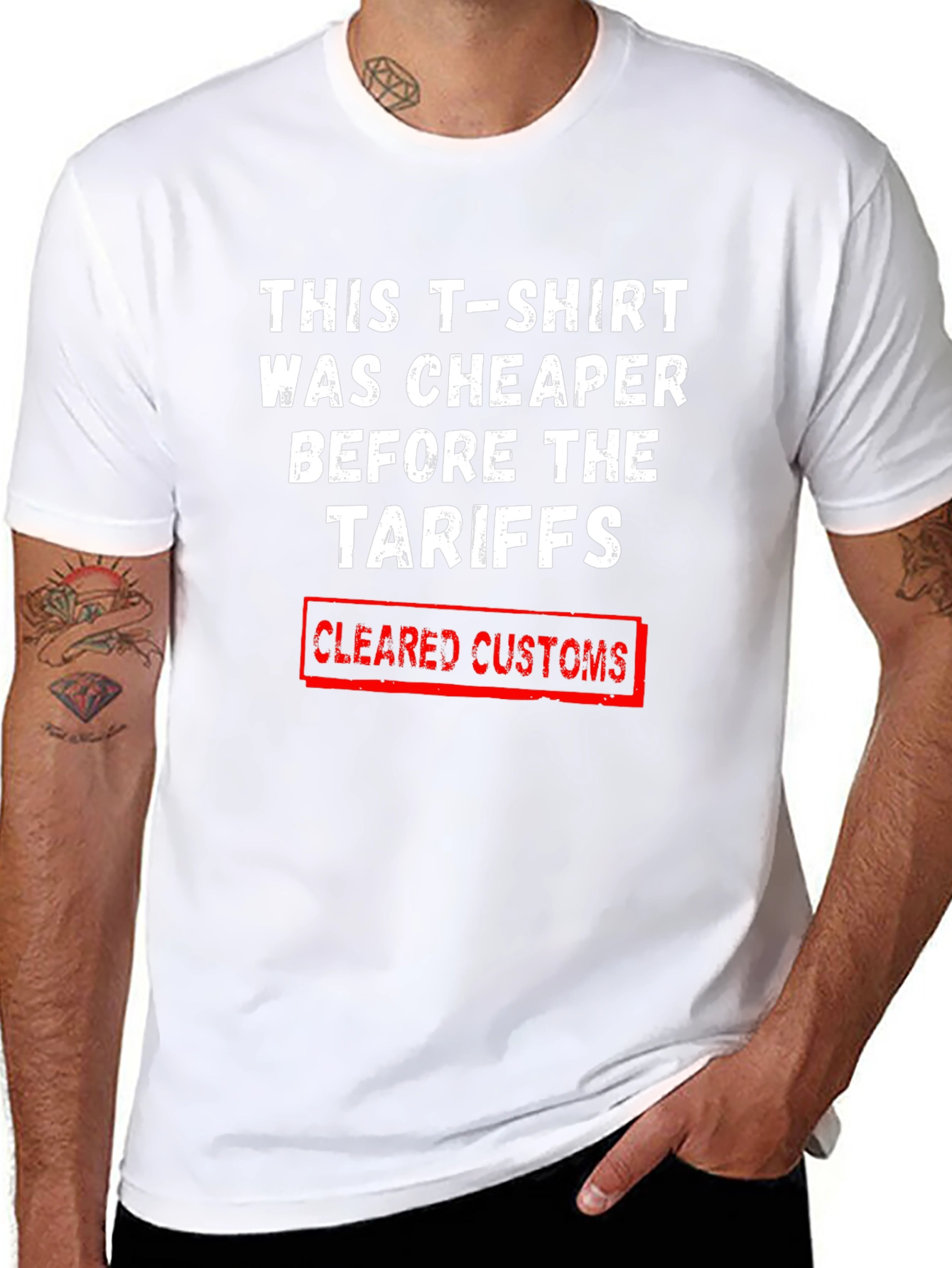Tariff Humor T-Shirt - Cleared Customs