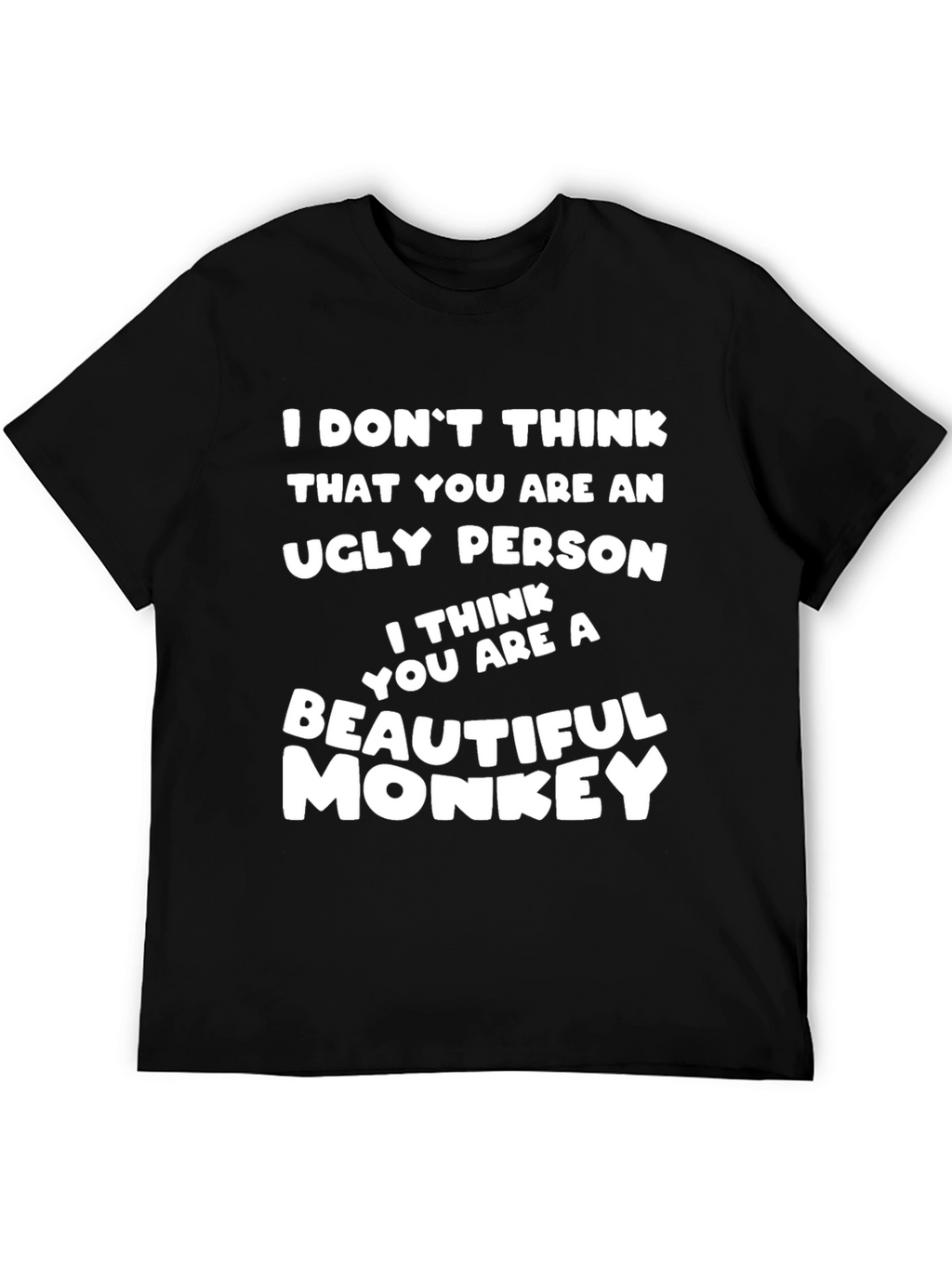 Funny Monkey Graphic T-Shirt - Humorous Novelty Tee