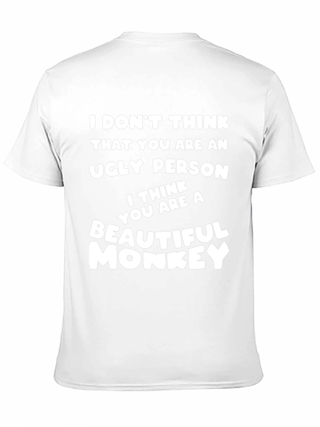 Funny Monkey Graphic T-Shirt - Humorous Novelty Tee