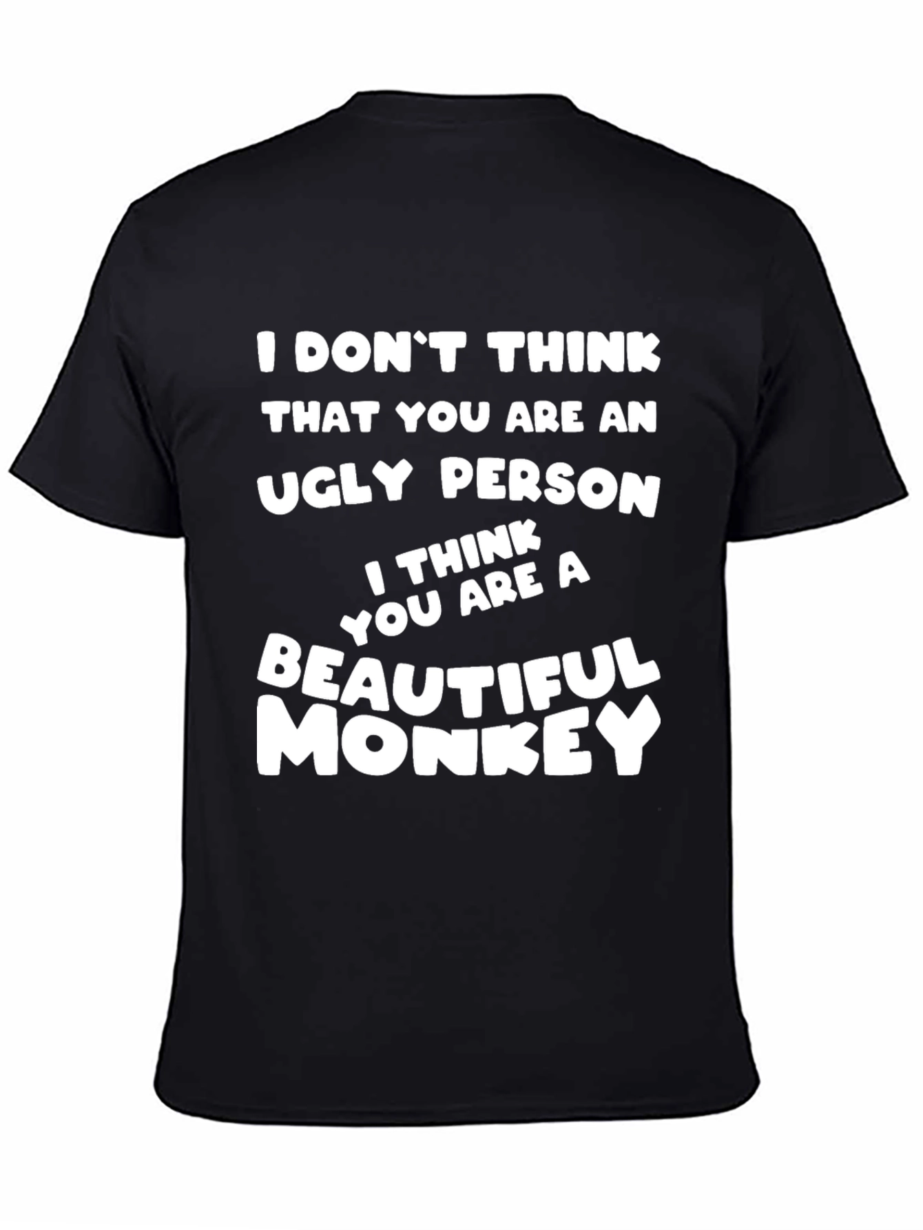 Funny Monkey Graphic T-Shirt - Humorous Novelty Tee