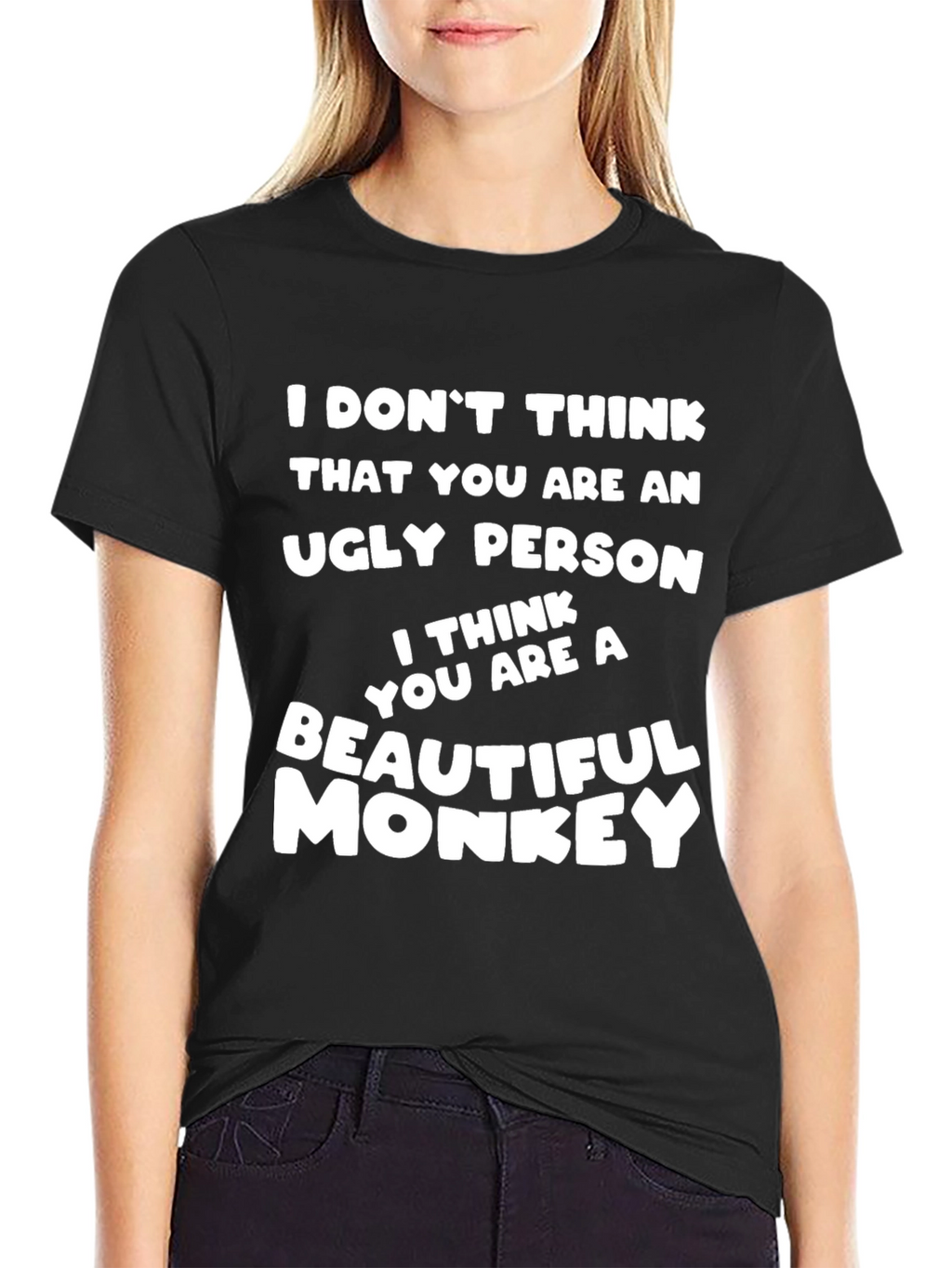 Funny Monkey Graphic T-Shirt - Humorous Novelty Tee