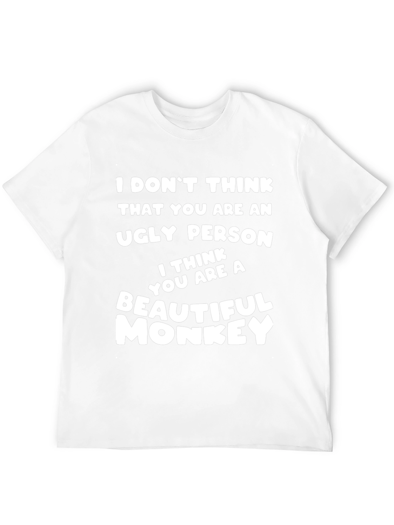 Funny Monkey Graphic T-Shirt - Humorous Novelty Tee