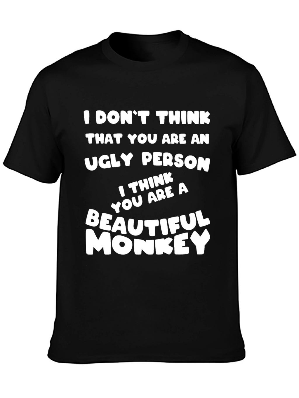 Funny Monkey Graphic T-Shirt - Humorous Novelty Tee