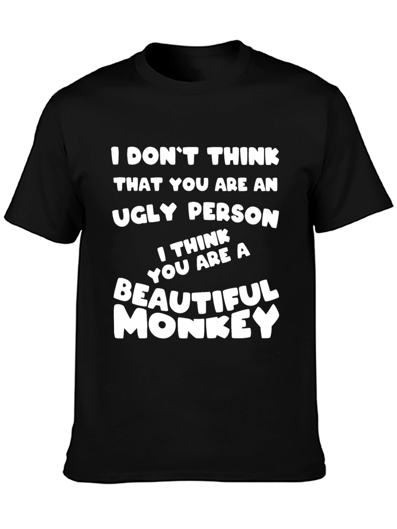 Funny Monkey Graphic T-Shirt - Humorous Novelty Tee