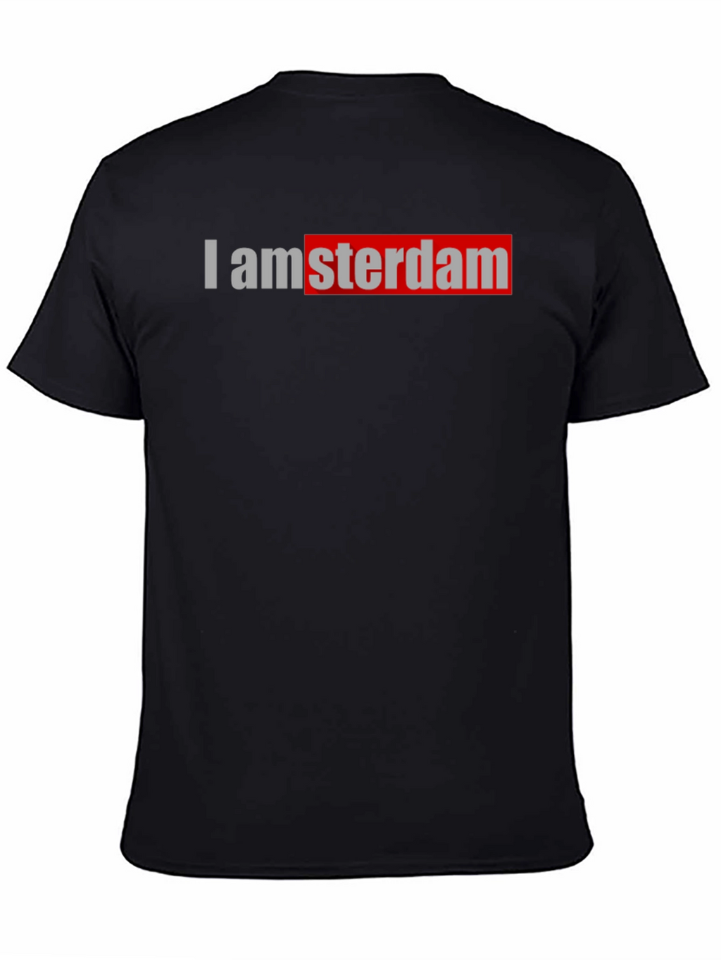 I amsterdam Black T-Shirt Trendy Graphic Tee