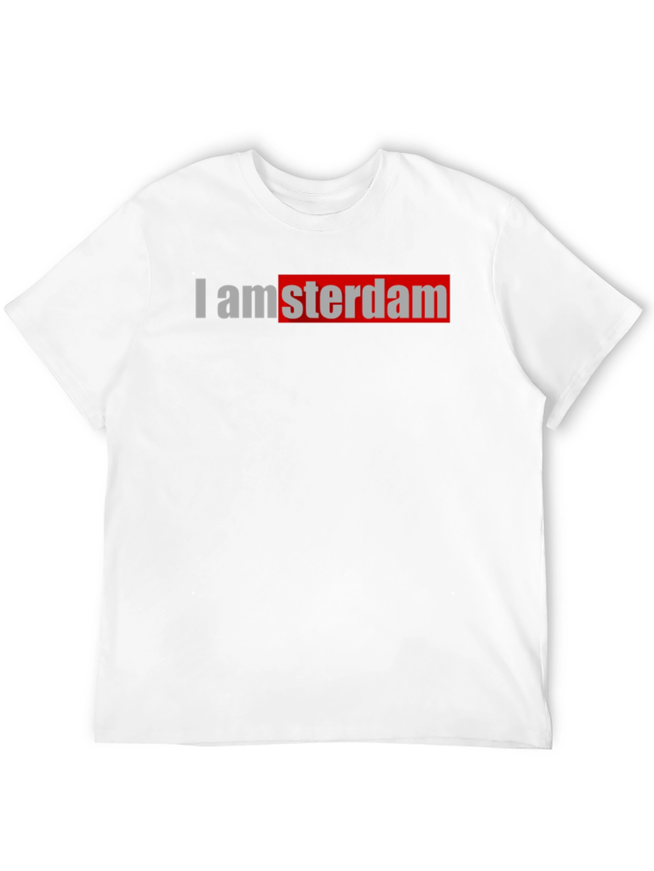 I amsterdam Black T-Shirt Trendy Graphic Tee