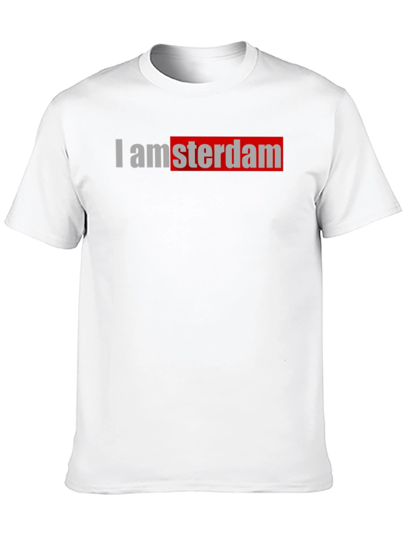 I amsterdam Black T-Shirt Trendy Graphic Tee