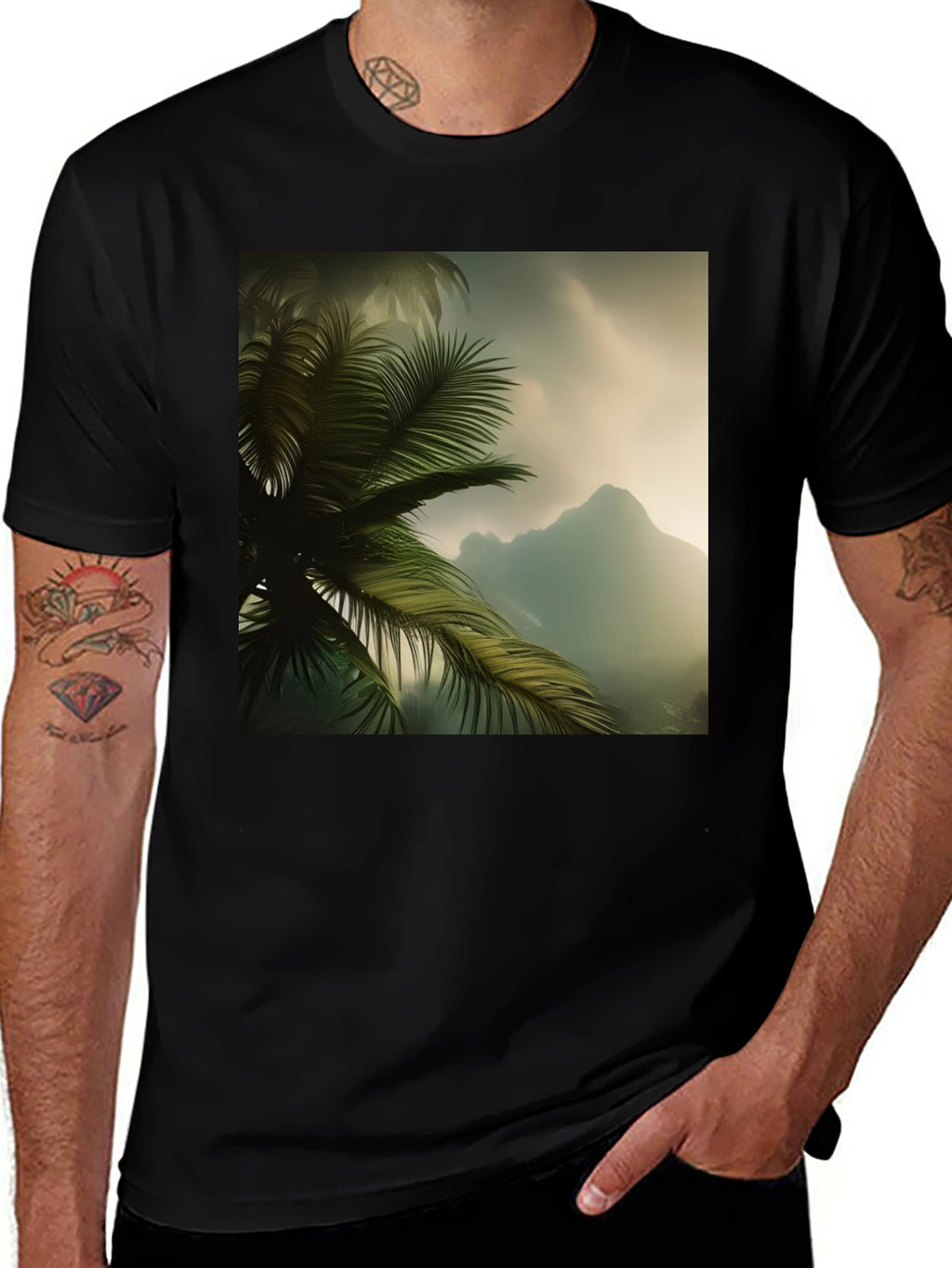Tropical Palm Tee - Island Vibes T-Shirt