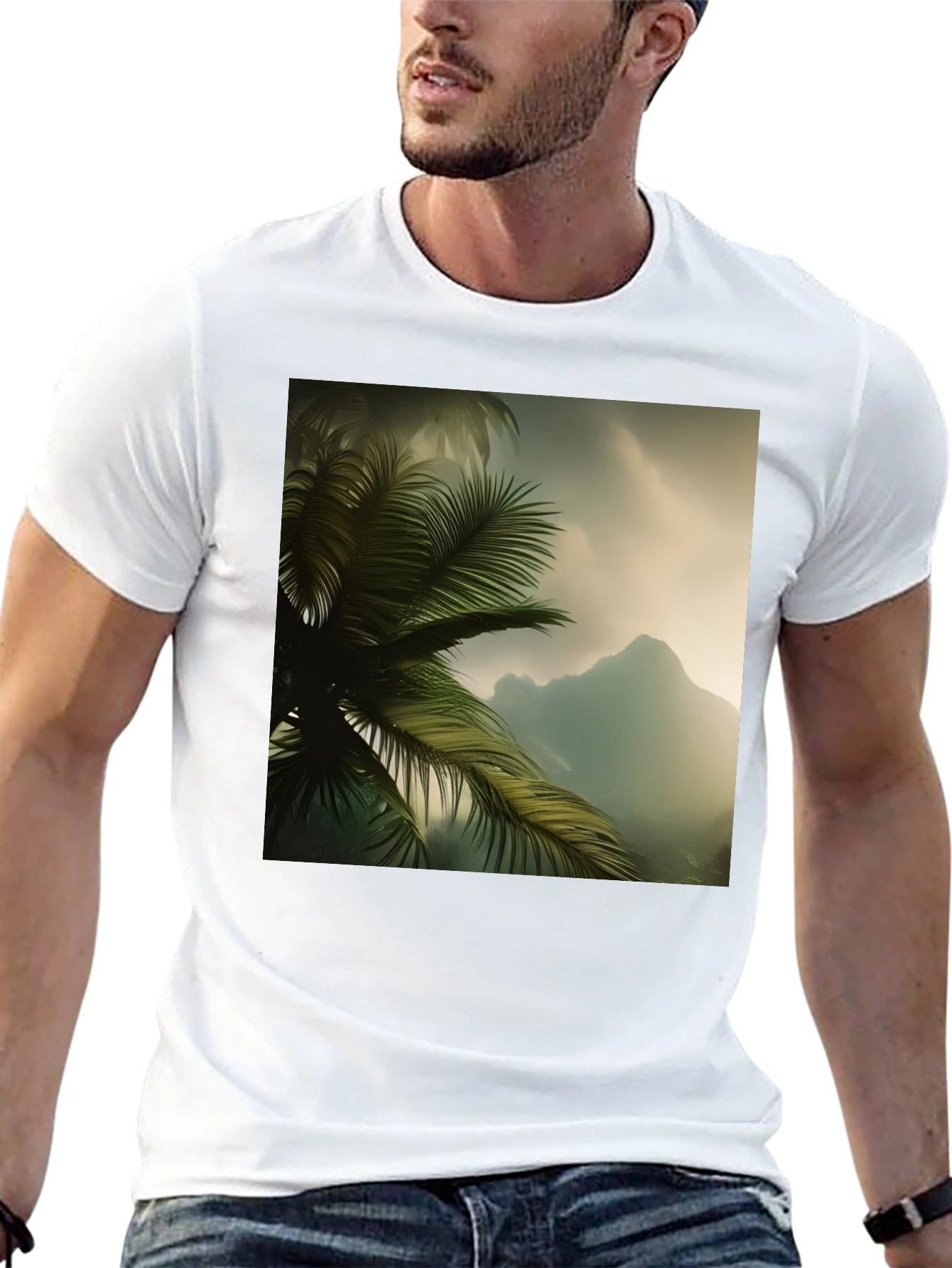 Tropical Palm Tee - Island Vibes T-Shirt