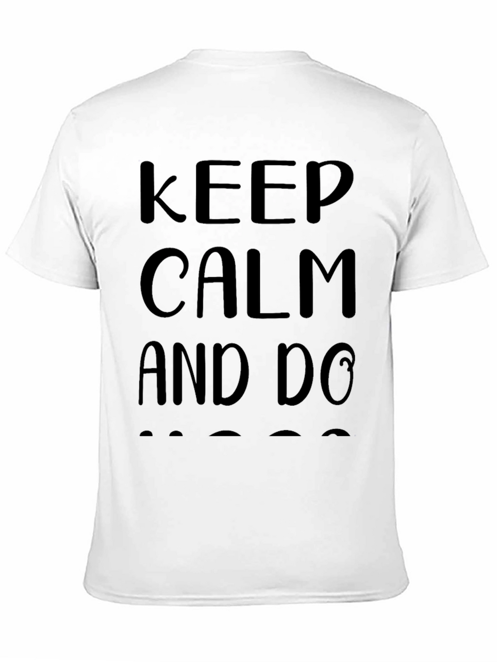 Keep Calm T-Shirt - Black Crew Neck Tee