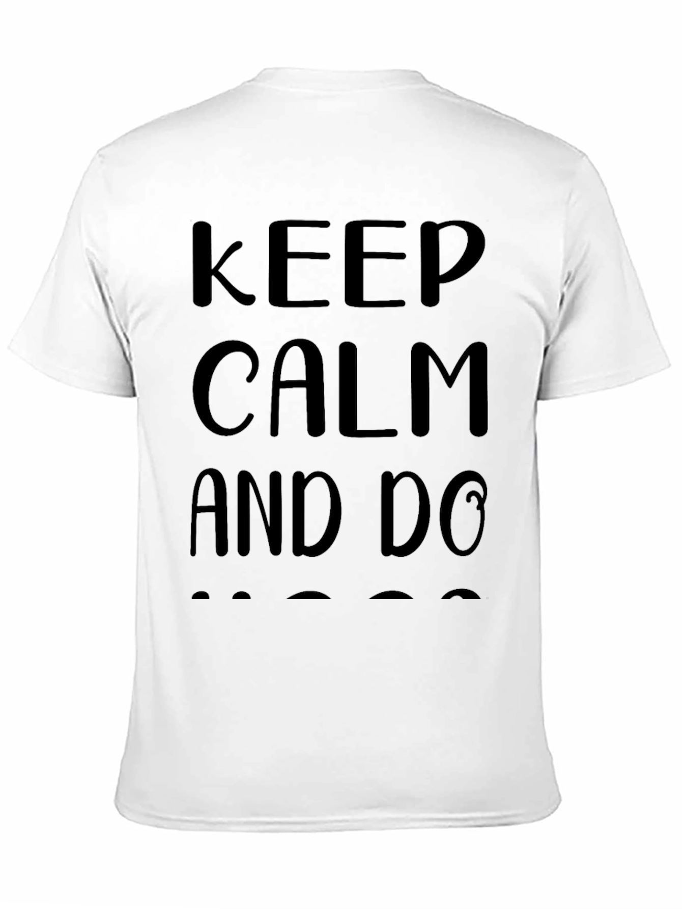 Keep Calm T-Shirt - Black Crew Neck Tee