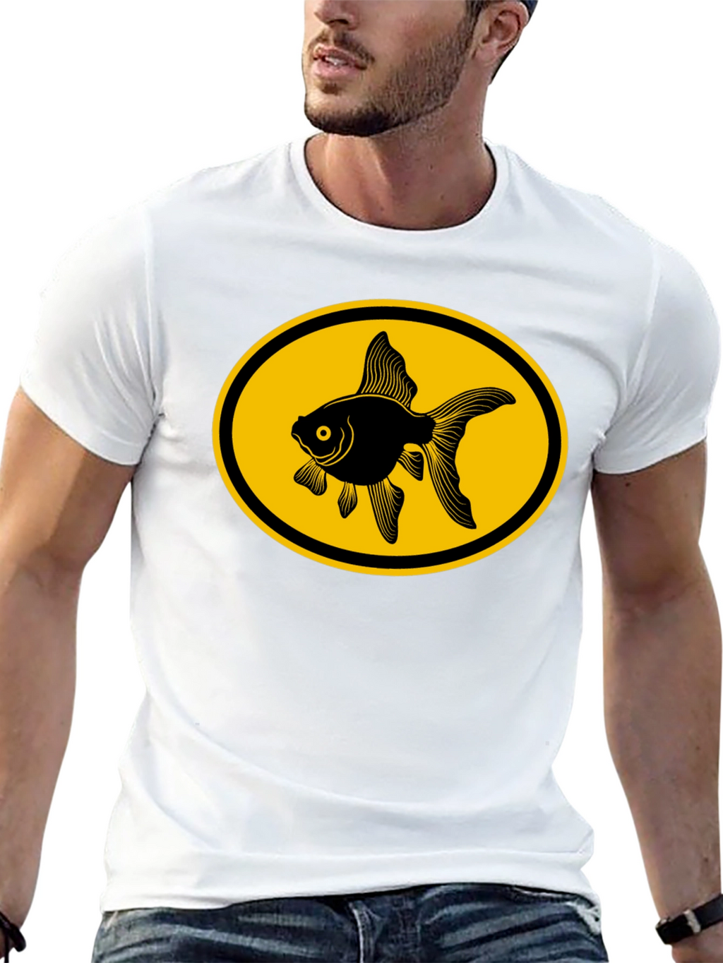Goldfish Graphic Tee - Black