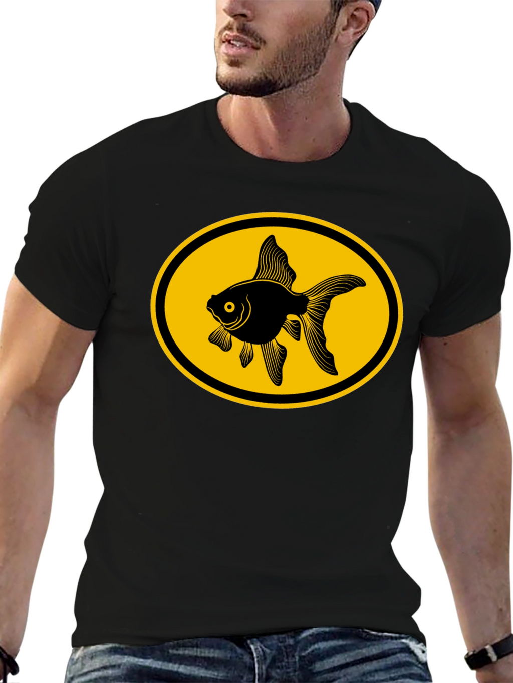 Goldfish Graphic Tee - Black