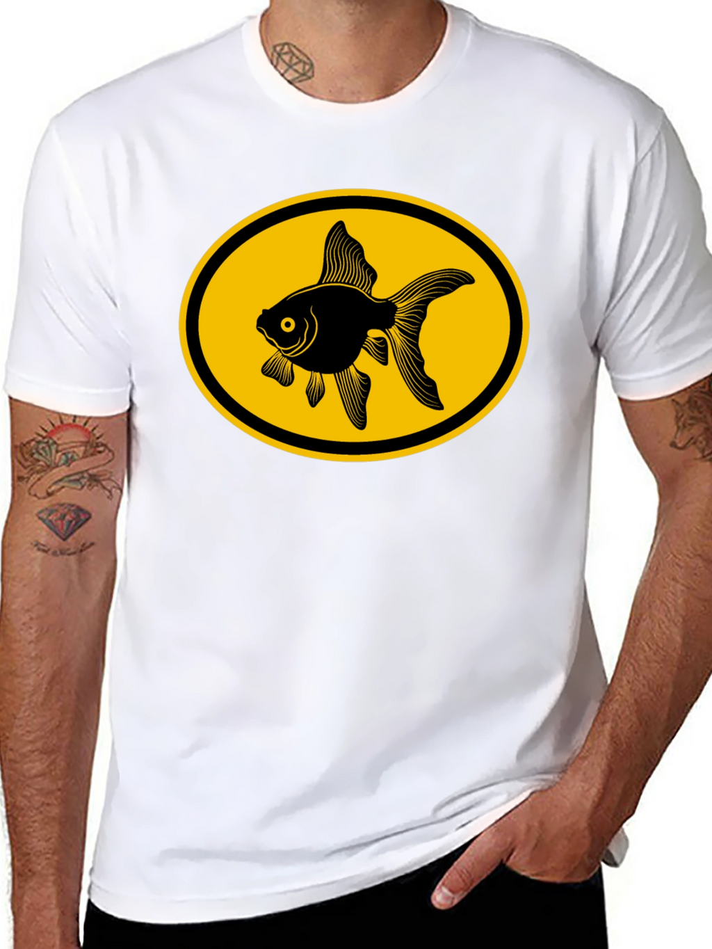 Goldfish Graphic Tee - Black