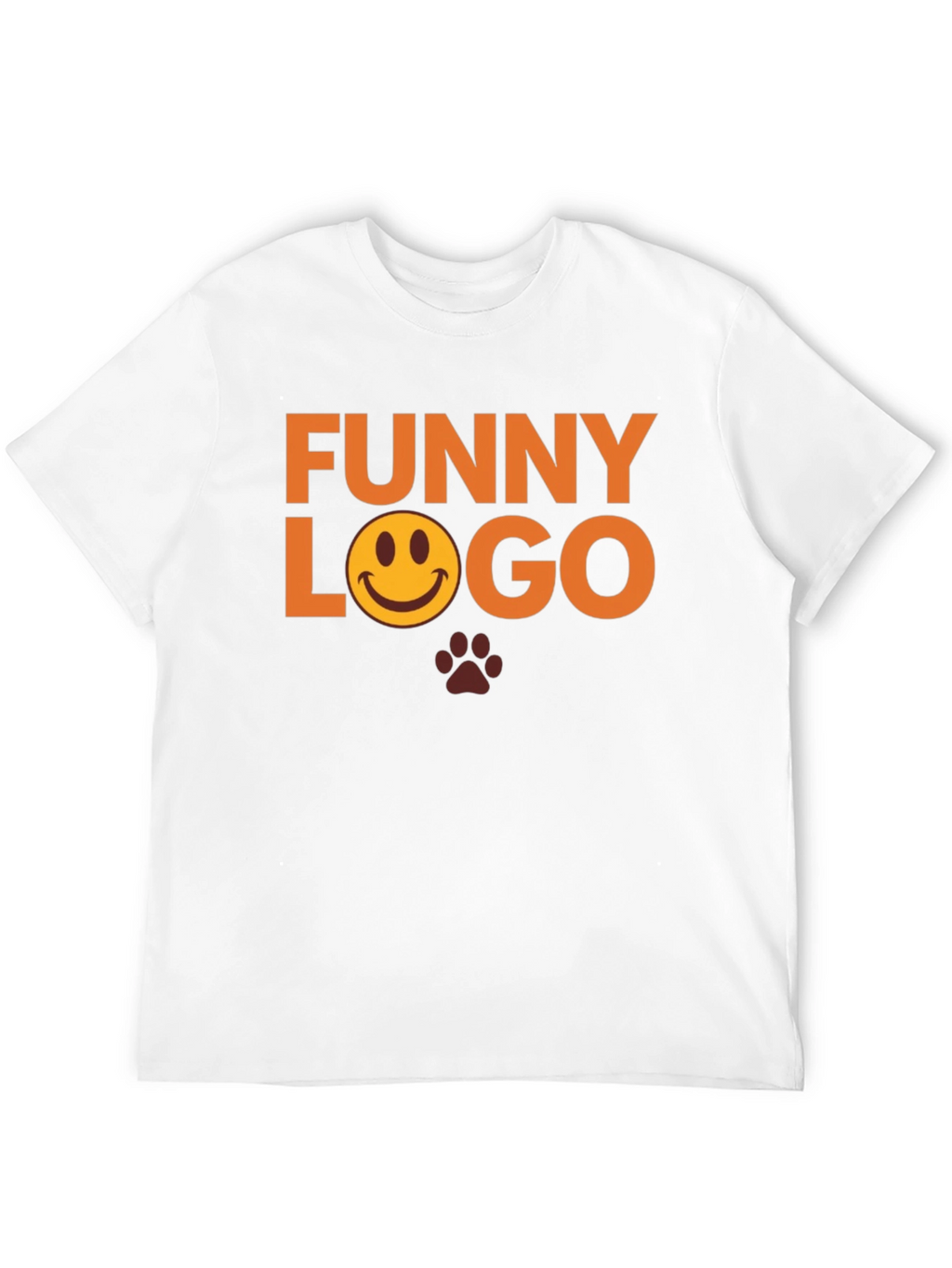 Funny Logo Graphic Tee - Black Casual T-Shirt