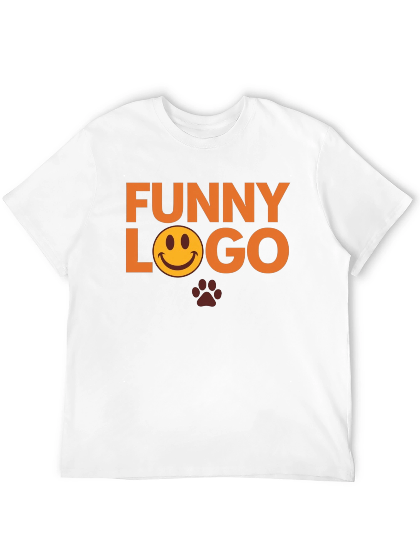 Funny Logo Graphic Tee - Black Casual T-Shirt