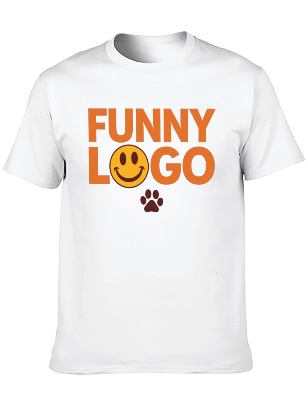 Funny Logo Graphic Tee - Black Casual T-Shirt