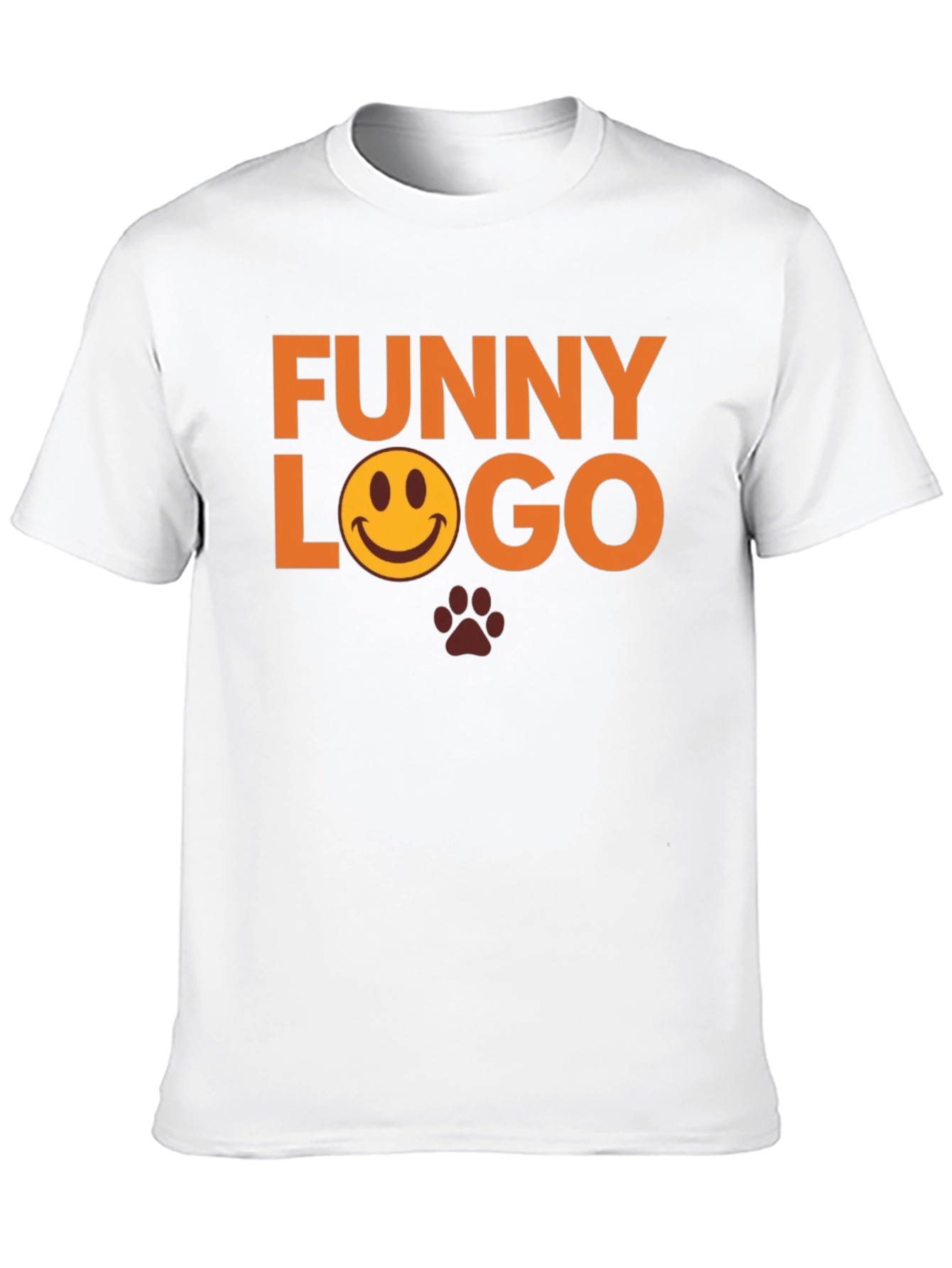 Funny Logo Graphic Tee - Black Casual T-Shirt