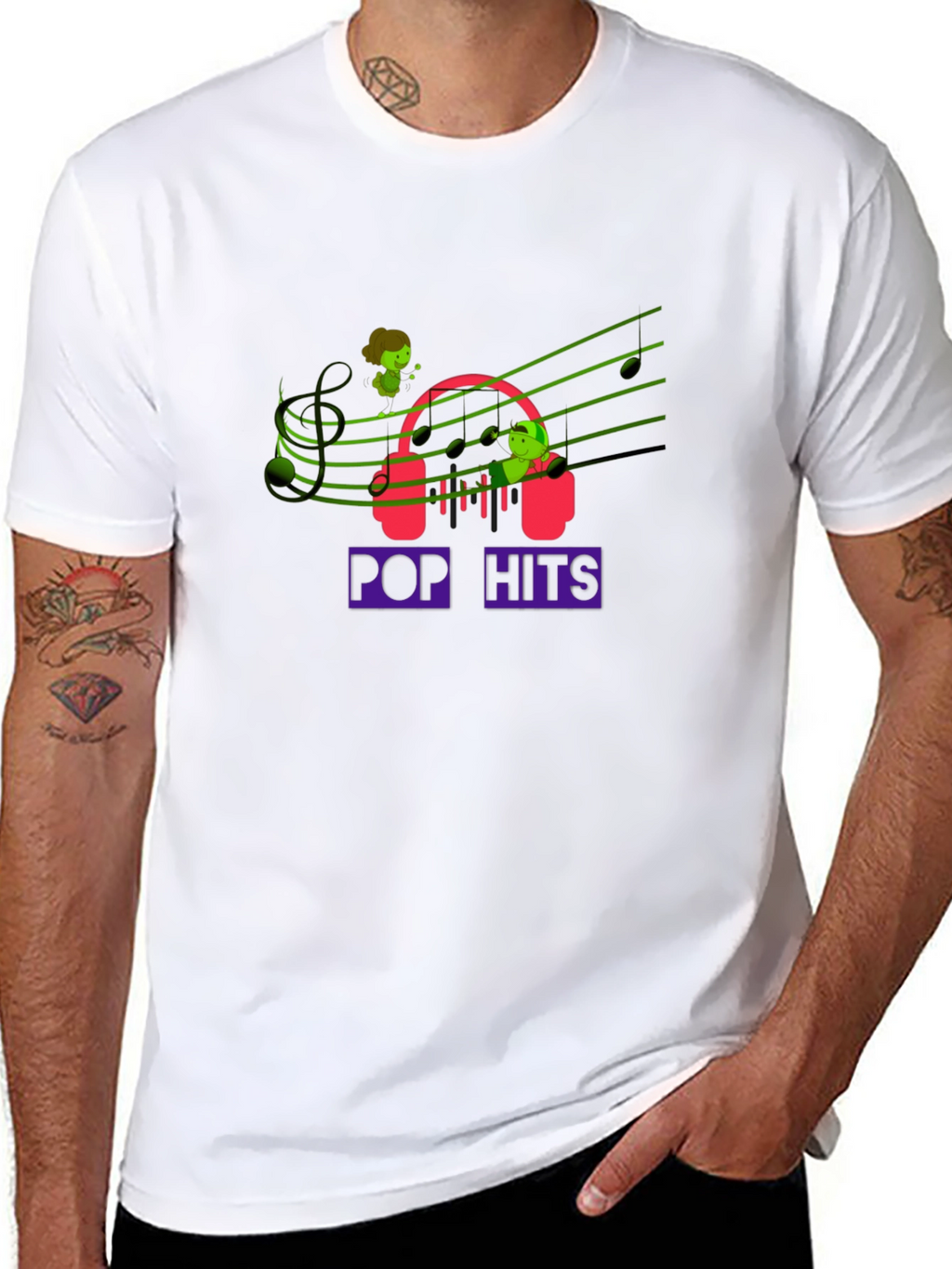 Pop Hits Graphic T-Shirt - Trendy Music Lover Tee