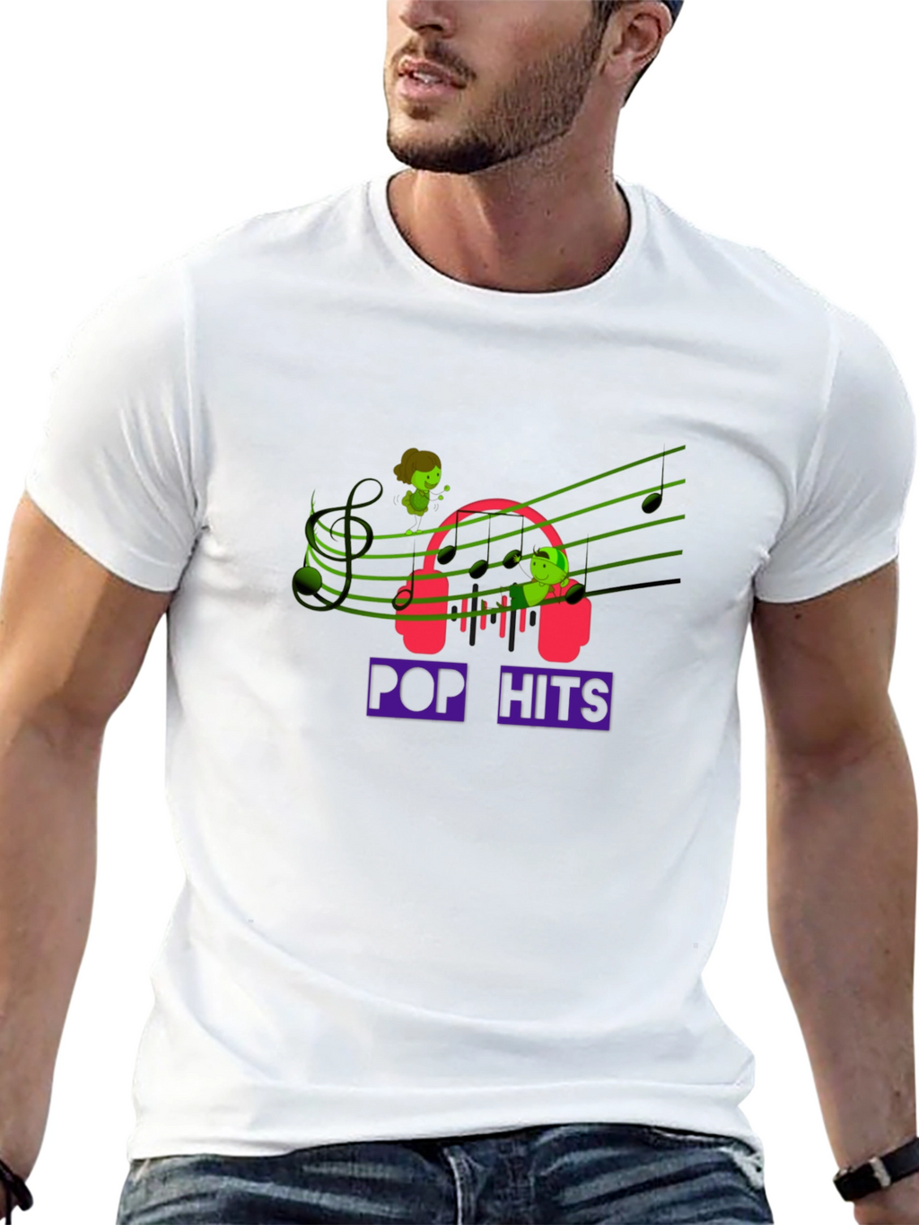 Pop Hits Graphic T-Shirt - Trendy Music Lover Tee