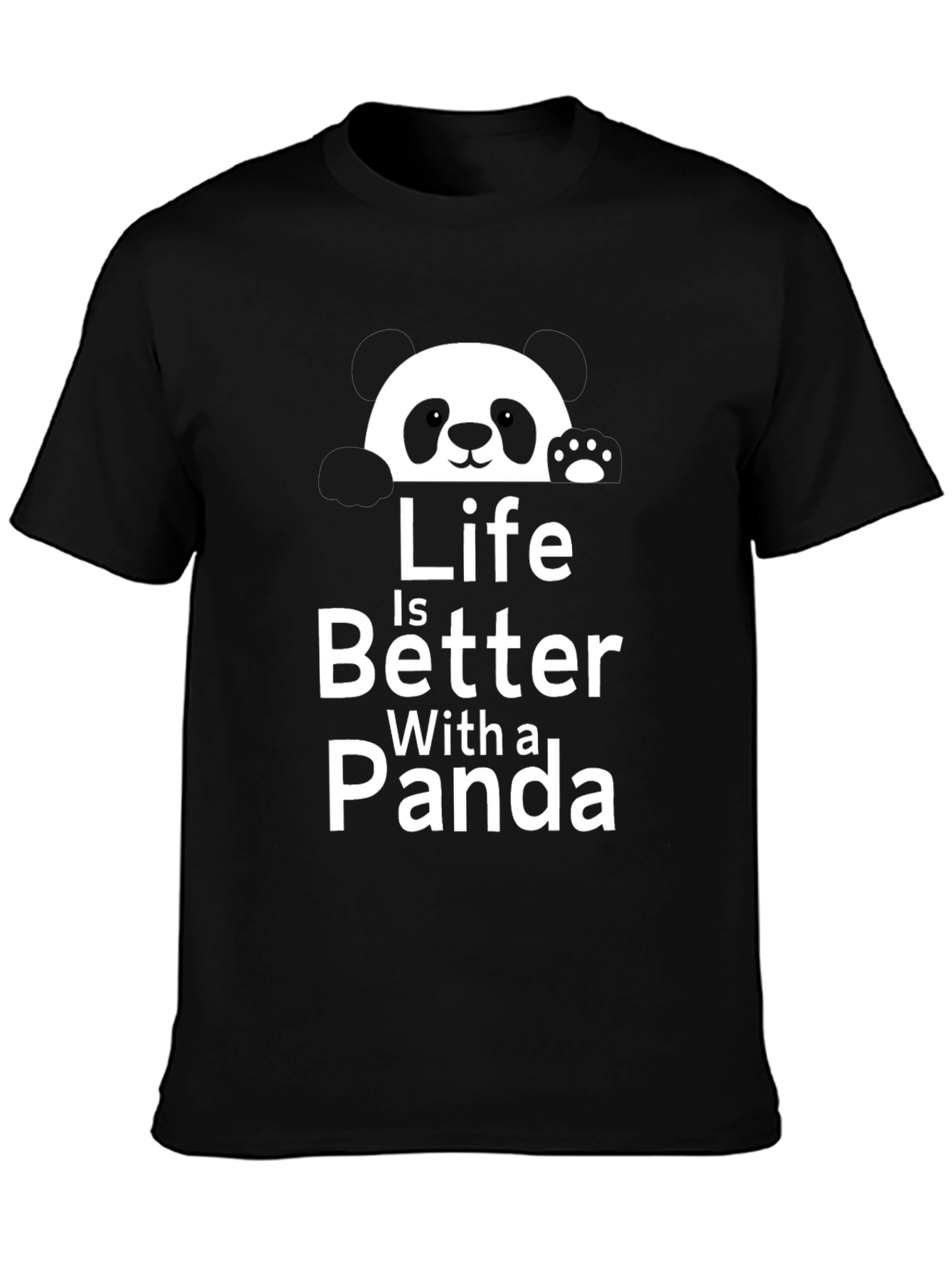 Life is Better with a Panda Graphic T-Shirt