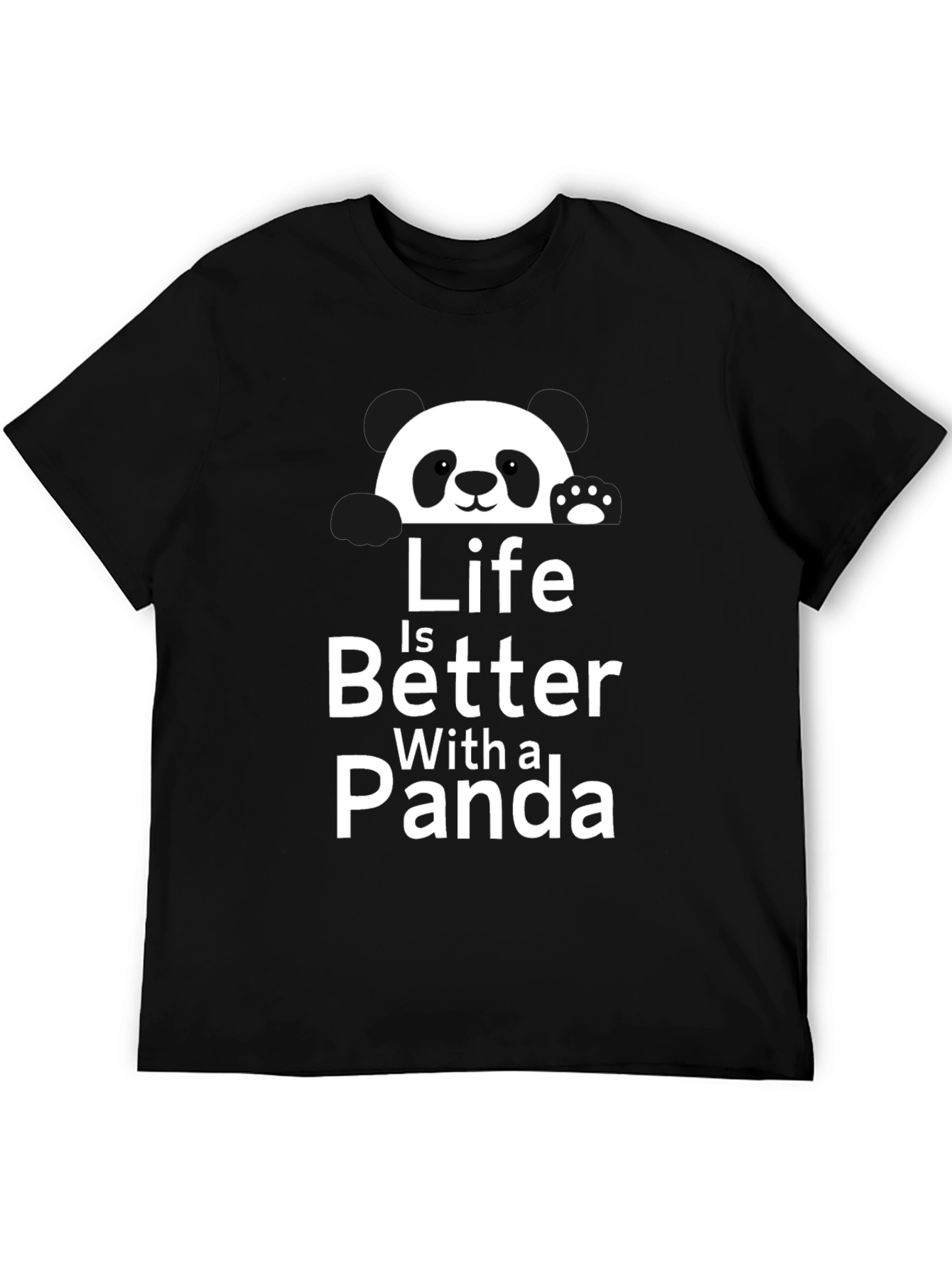Life is Better with a Panda Graphic T-Shirt