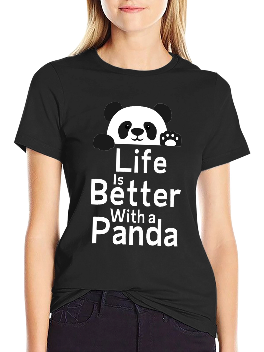 Life is Better with a Panda Graphic T-Shirt
