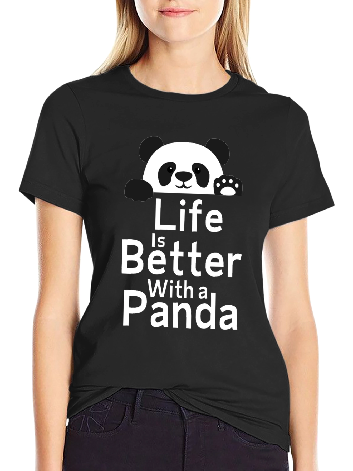 Life is Better with a Panda Graphic T-Shirt