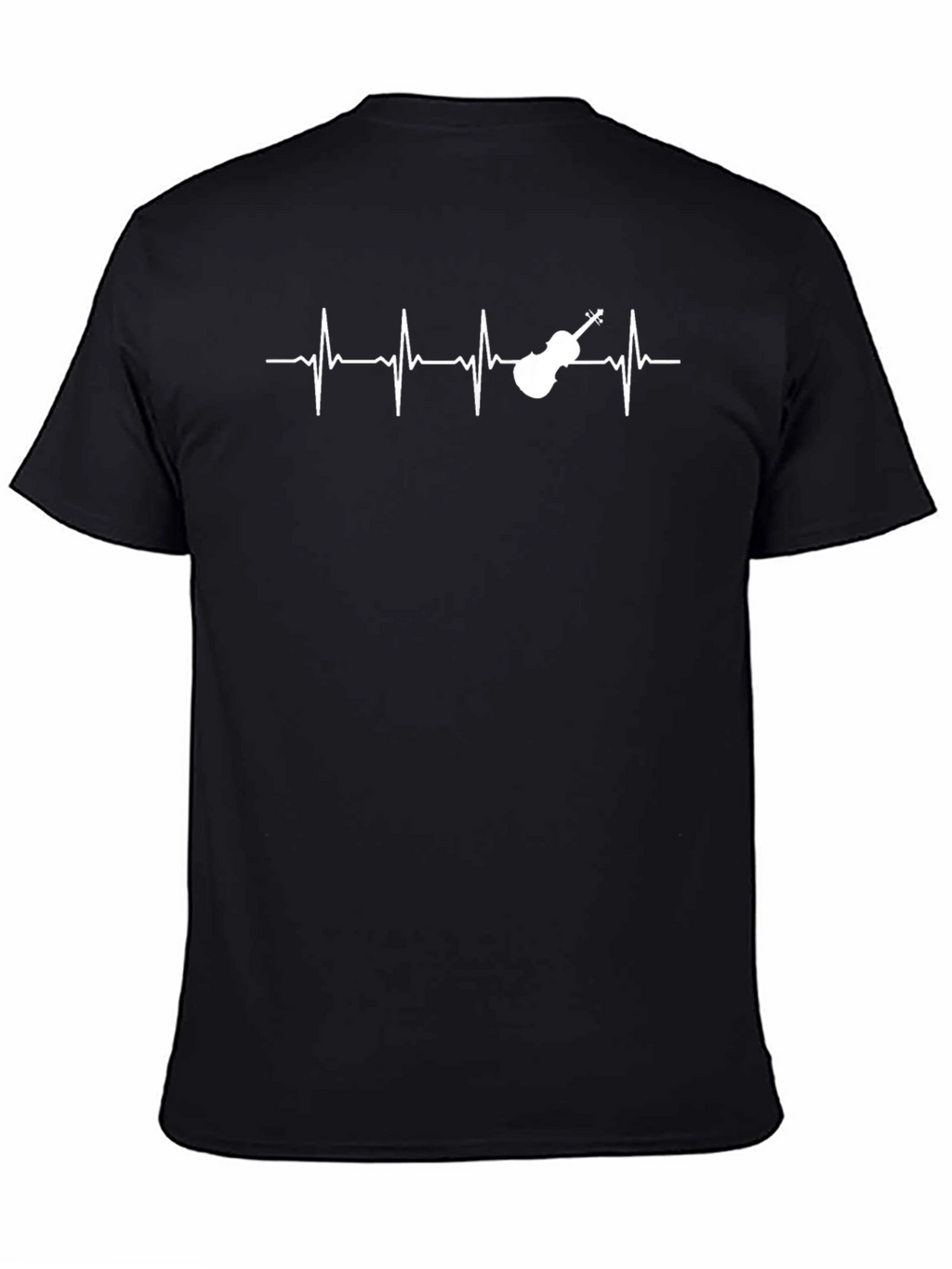 Musicians Heartbeat T-Shirt - Violin Pulse Tee