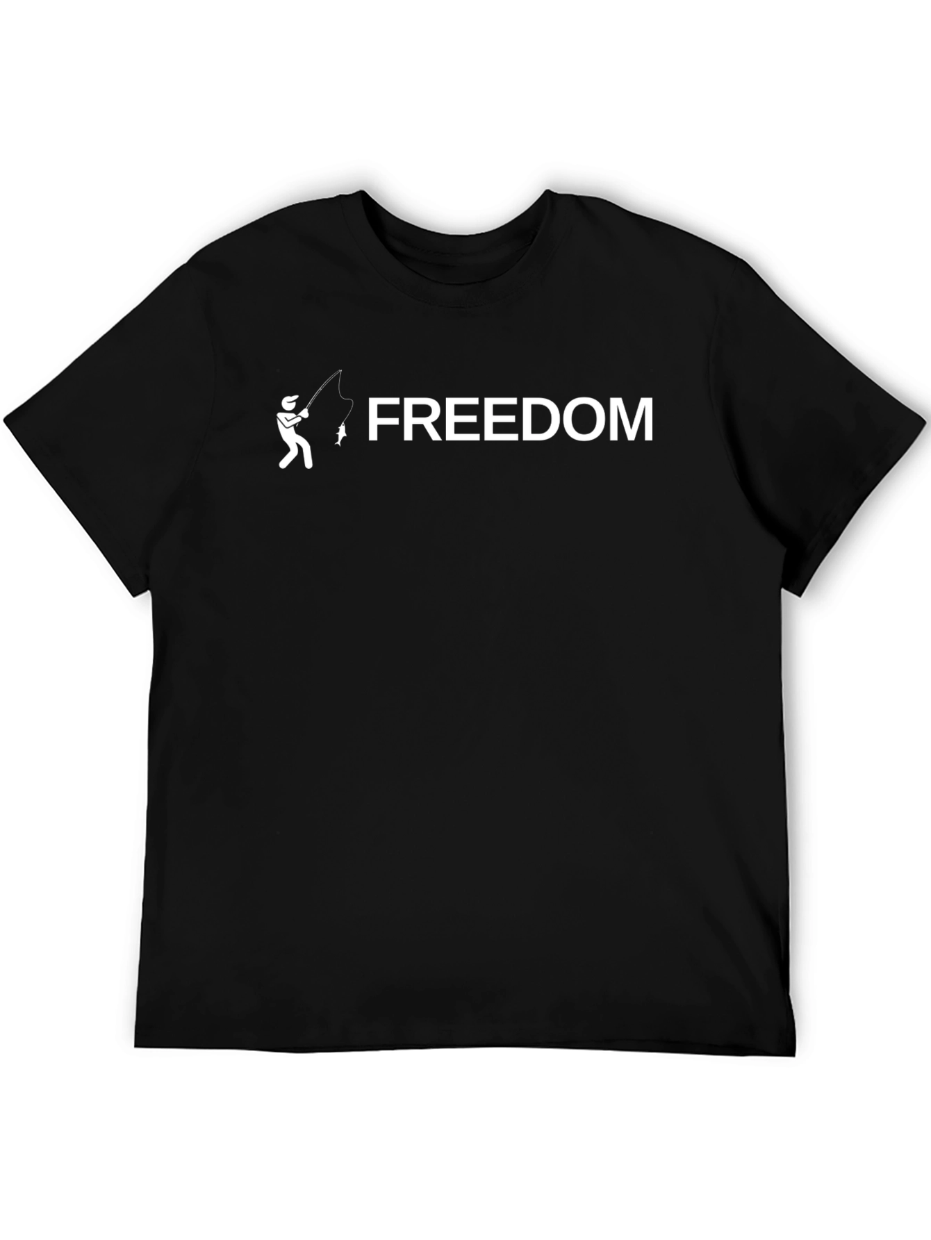 Freedom Fishing T-Shirt - Stylish Graphic Tee