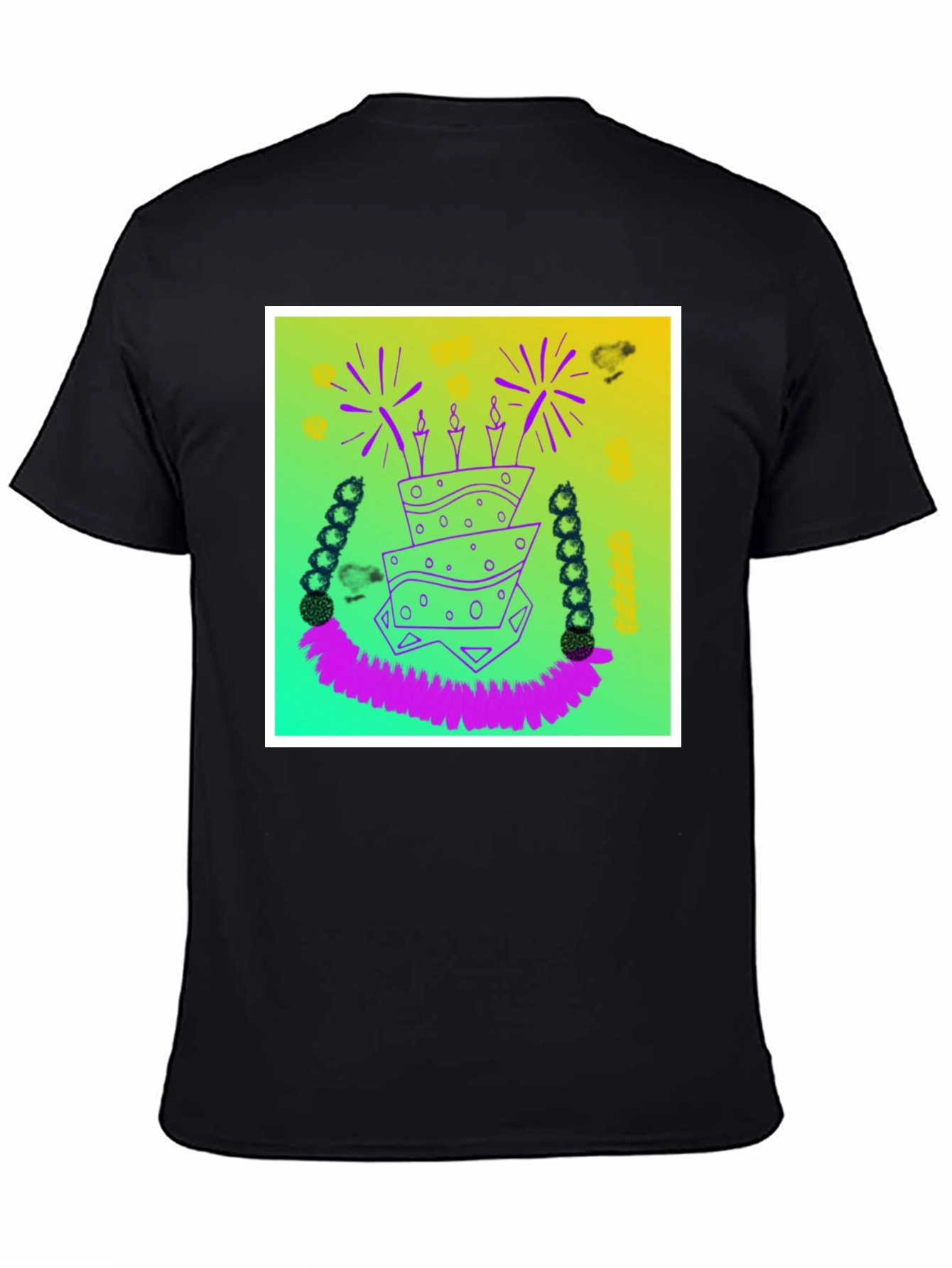 Whimsical Birthday Cake Graphic Tee