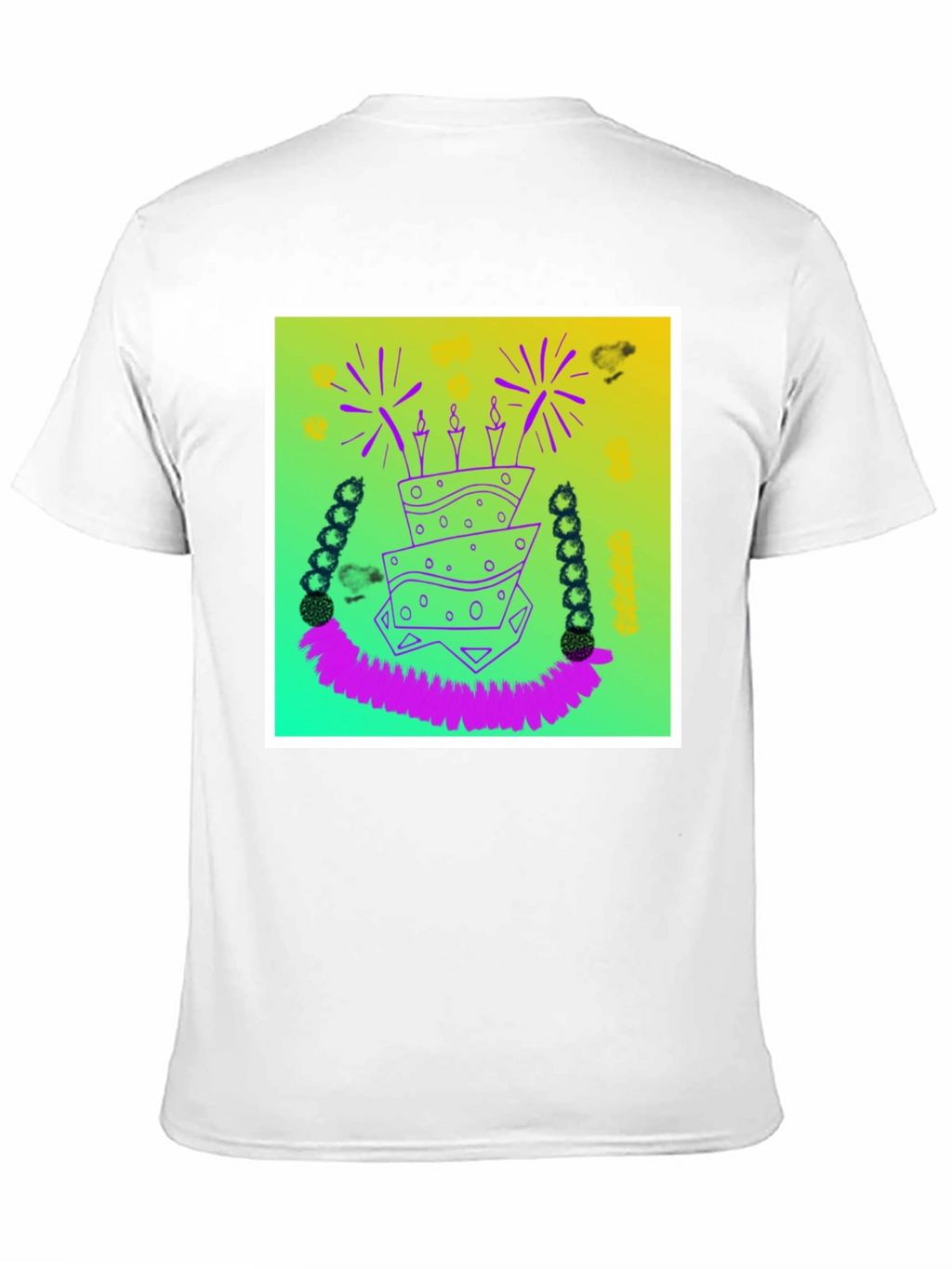 Whimsical Birthday Cake Graphic Tee
